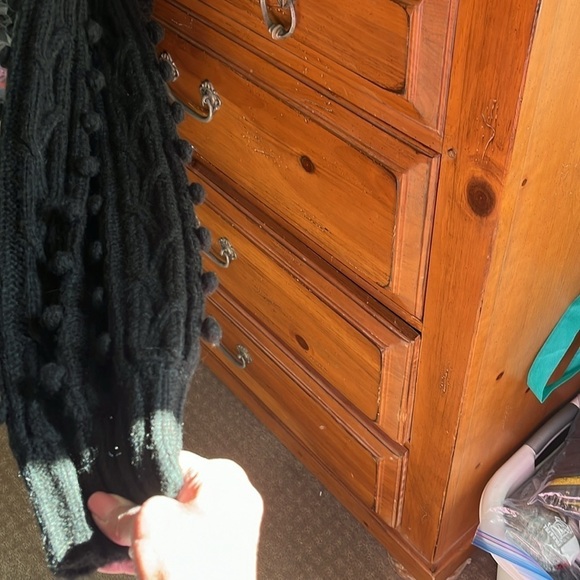 FARM RIO Women’s Chunky Black Crewneck Sweater Cropped Size XL NWT - Picture 6 of 10